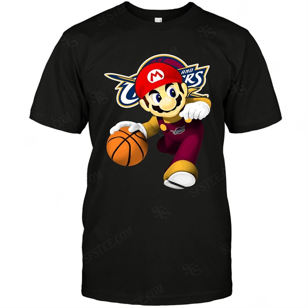 Nba Cleveland Cavaliers Mario Nintendo T-shirt Hoodie Tank Top Size Up To 5xl