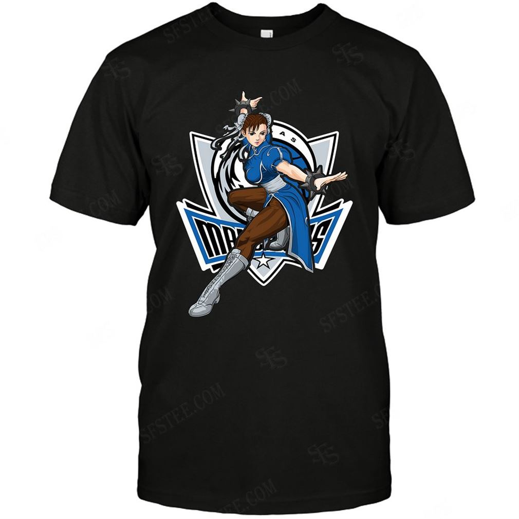 Nba Dallas Mavericks Chun Li Nintendo Street Fighter T-shirt Hoodie Tank Top Size Up To 5xl