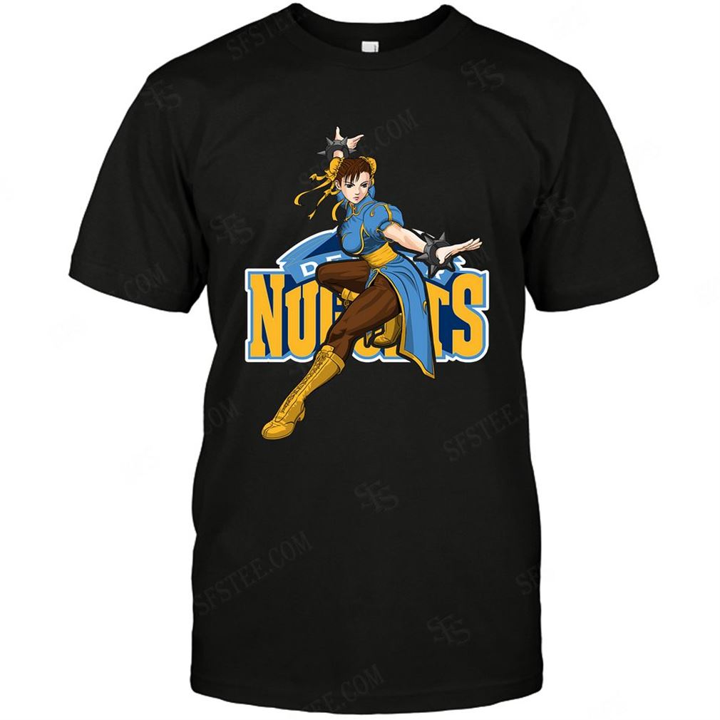 Nba Denver Nuggets Chun Li Nintendo Street Fighter Shirts Hoodie Tank Top Size Up To 5xl