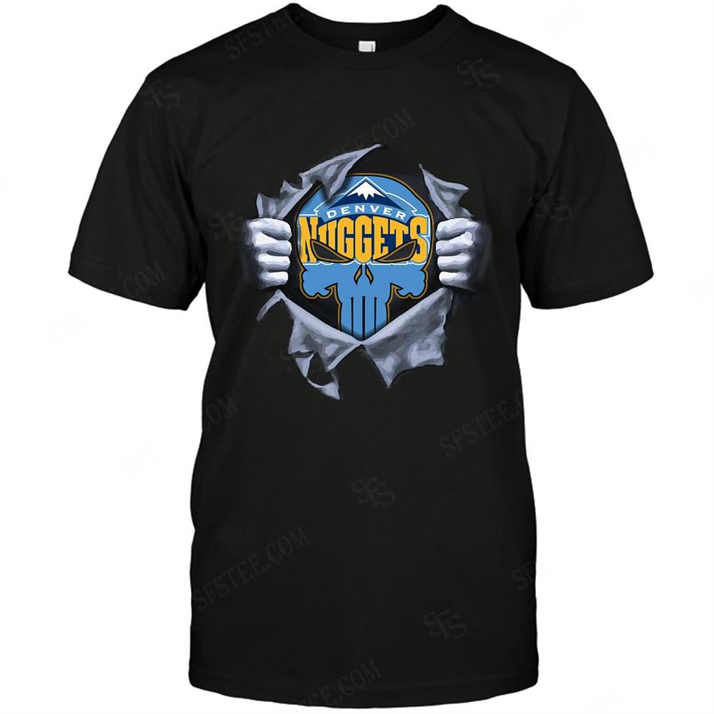 Nba Denver Nuggets Punisher Logo Dc Marvel Jersey Superhero Avenger Tshirt Hoodie Tank Top Size Up To 5xl