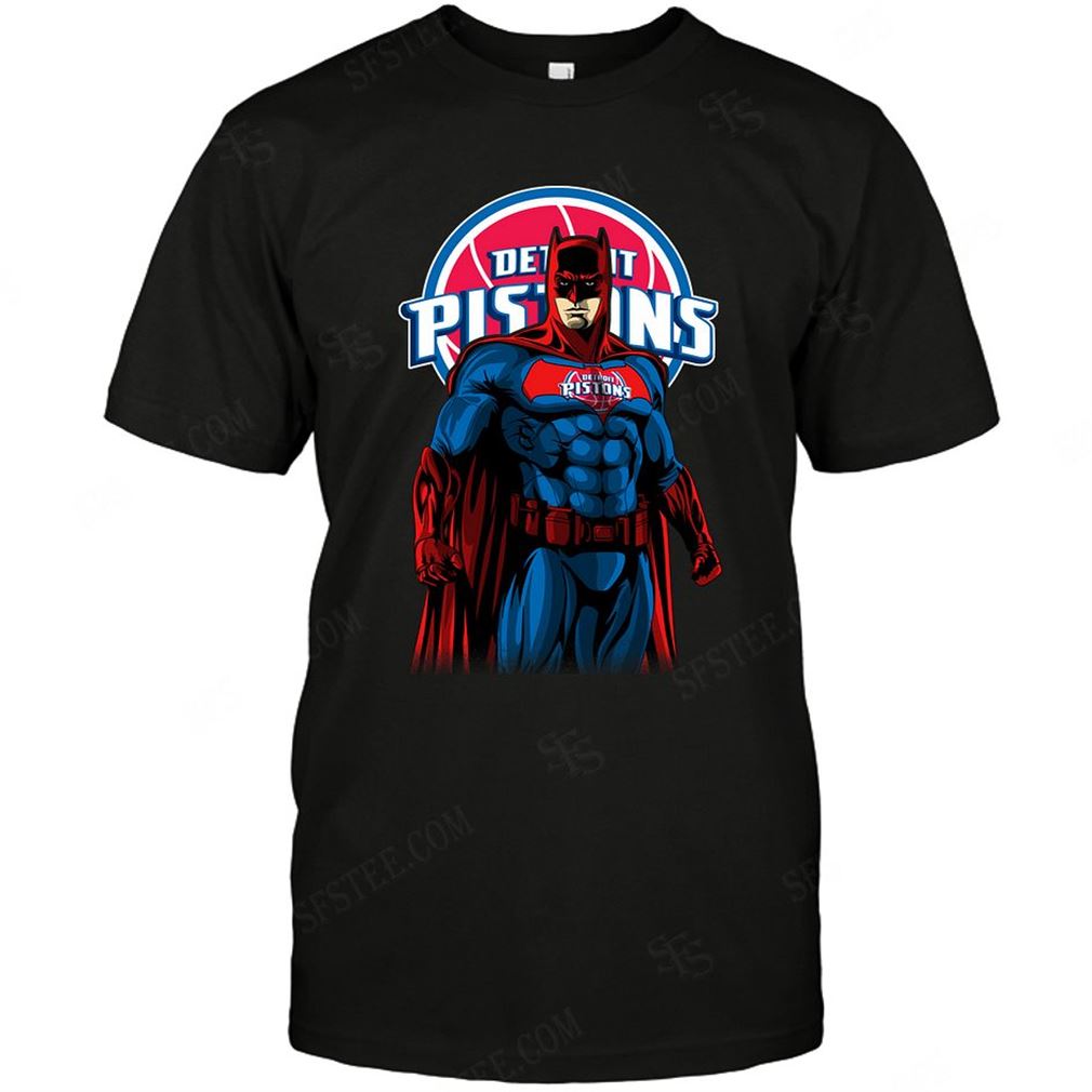 Nba Detroit Pistons Batman Dc Marvel Jersey Superhero Avenger Tee Hoodie Vneck Size Up To 5xl