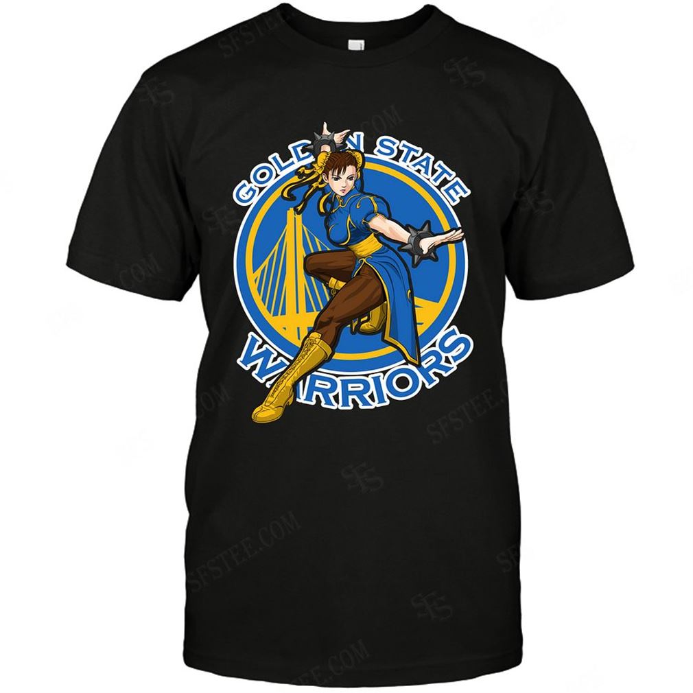 Nba Golden State Warriors Chun Li Nintendo Street Fighter Tee Hoodie Tank Top Size Up To 5xl