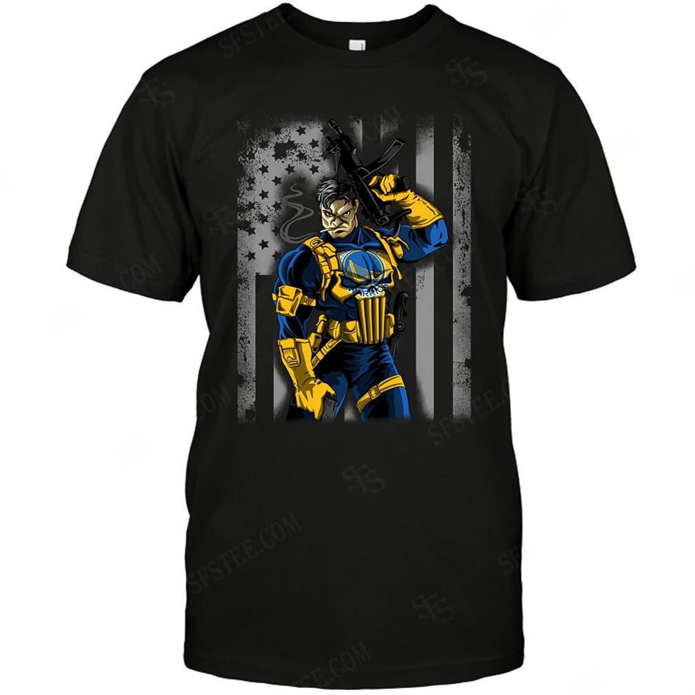 Nba Golden State Warriors Punisher Flag Dc Marvel Jersey Superhero Avenger T Shirts Hoodie Tank Top Size Up To 5xl