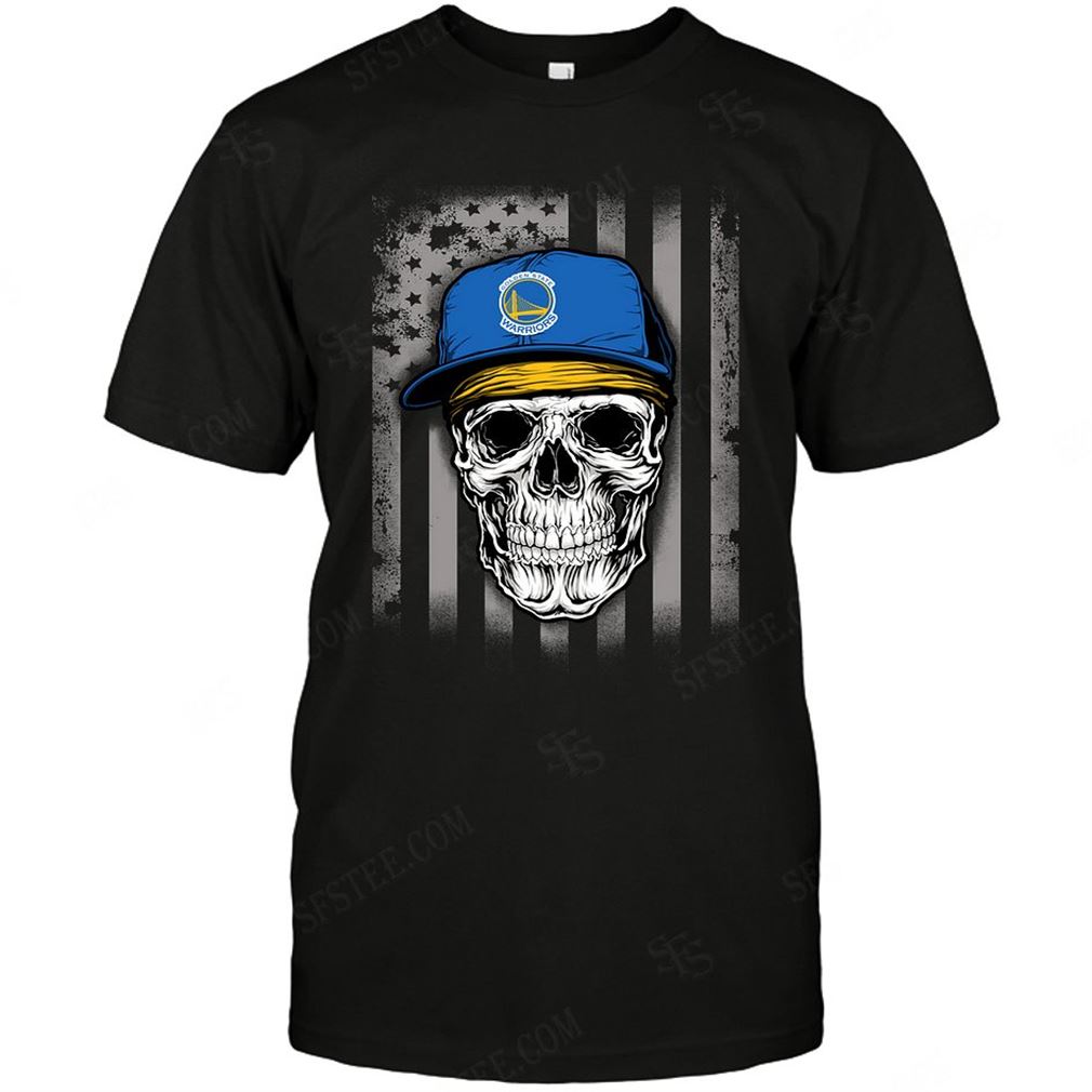 Nba Golden State Warriors Skull Rock With Hat Shirt Hoodie Tank Top Size Up To 5xl