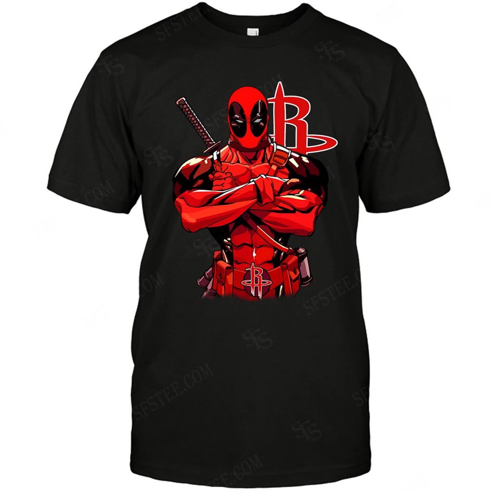 Nba Houston Rockets Deadpool Dc Marvel Jersey Superhero Avenger T Shirts Hoodie V-neck Size Up To 5xl