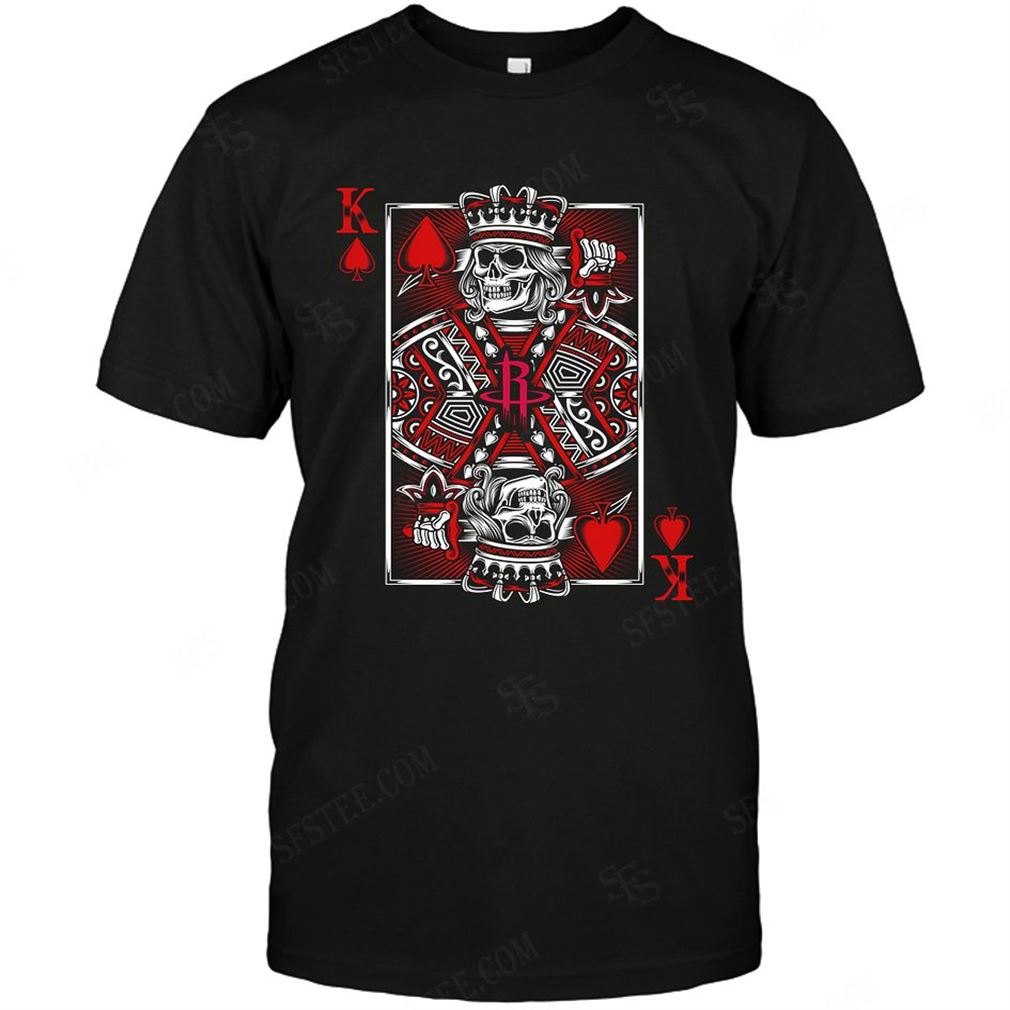 Nba Houston Rockets King Card Poker T Shirts Hoodie V-neck Size Up To 5xl