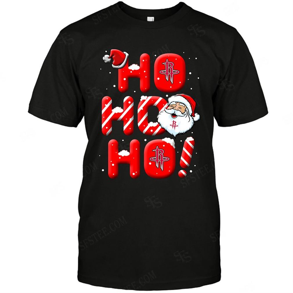 Nba Houston Rockets Noel Christmas Ho Ho Ho Tshirt Hoodie V-neck Size Up To 5xl