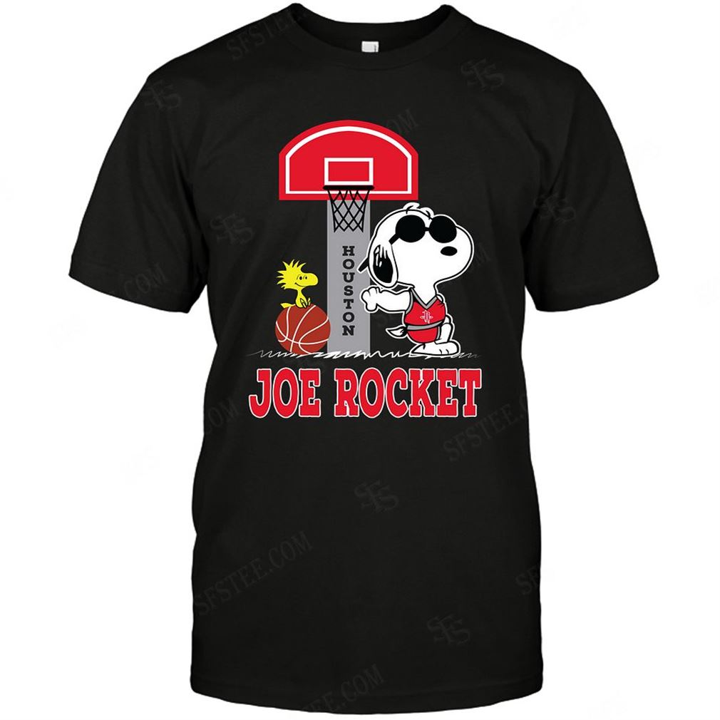 Nba Houston Rockets Snoopy Dog Tee Hoodie V-neck Size Up To 5xl