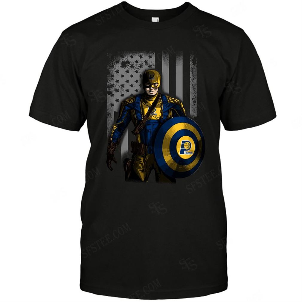 Nba Indiana Pacers Captain Flag Dc Marvel Jersey Superhero Avenger T Shirt Hoodie Vneck Size Up To 5xl