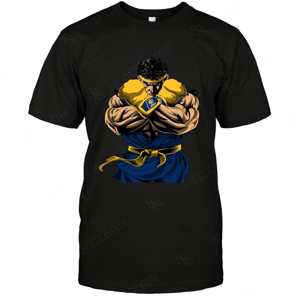 Nba Indiana Pacers Ryu Nintendo Street Fighter Tshirt Hoodie Vneck Size Up To 5xl