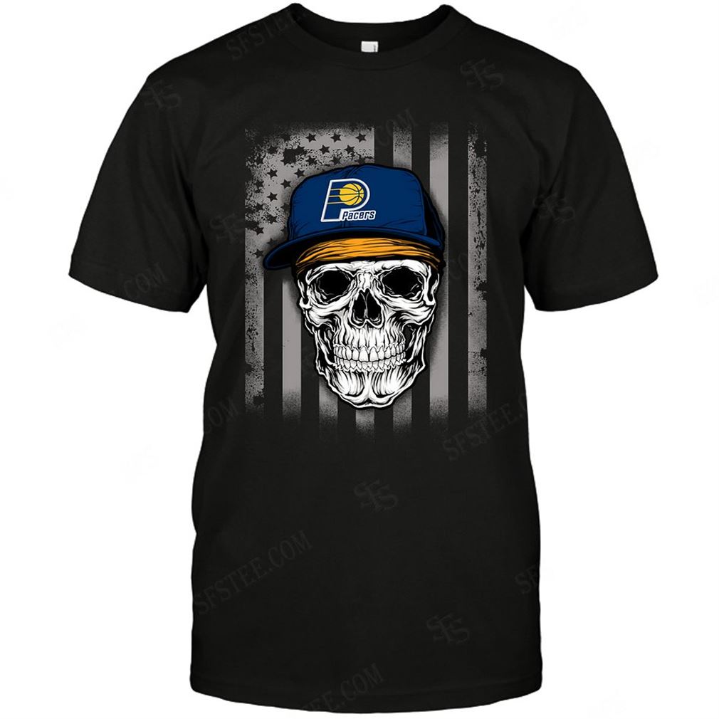 Nba Indiana Pacers Skull Rock With Hat Shirts Hoodie Vneck Size Up To 5xl