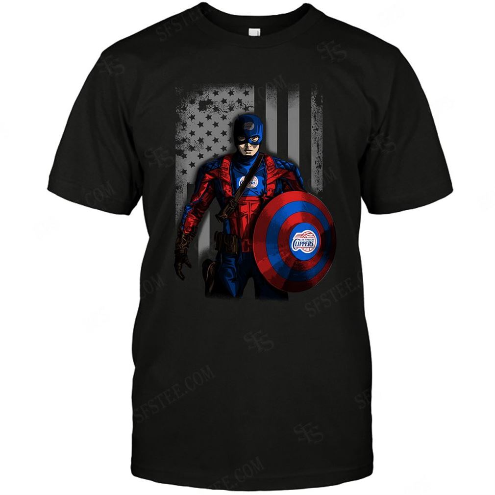 Nba Los Angeles Clippers Captain Flag Dc Marvel Jersey Superhero Avenger Tee Up To 5xl