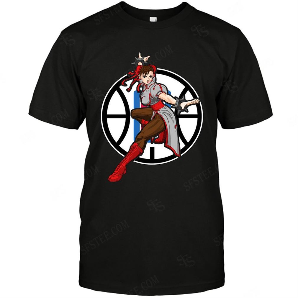 Nba Los Angeles Clippers Chun Li Nintendo Street Fighter T Shirt Up To 5xl