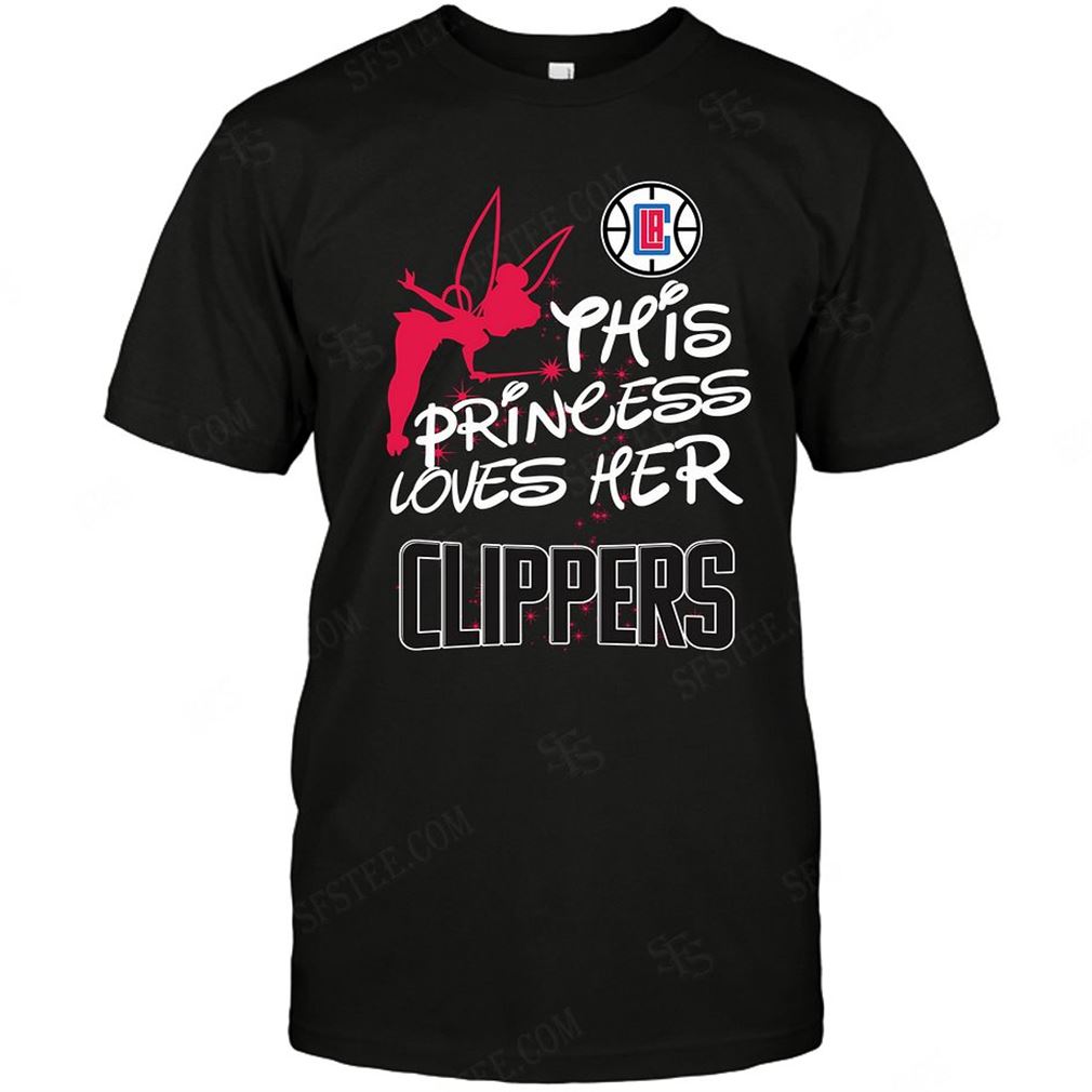 Nba Los Angeles Clippers Fairy Disney This Princess Loves Her Team T Shirt Up To 5xl