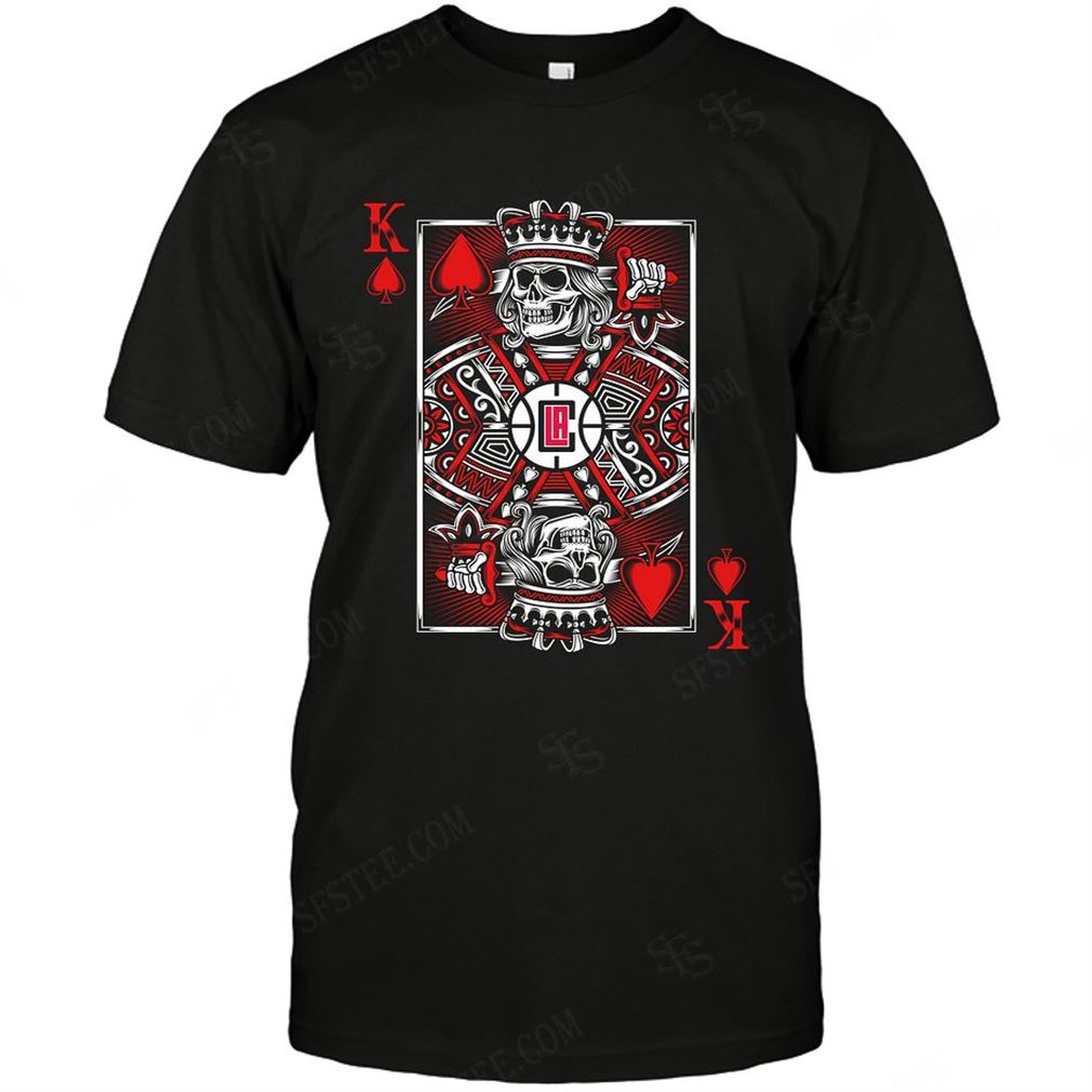 Nba Los Angeles Clippers King Card Poker Tee Up To 5xl