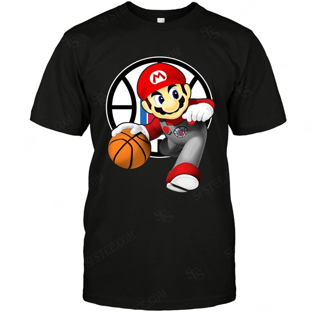 Nba Los Angeles Clippers Mario Nintendo Shirts Up To 5xl