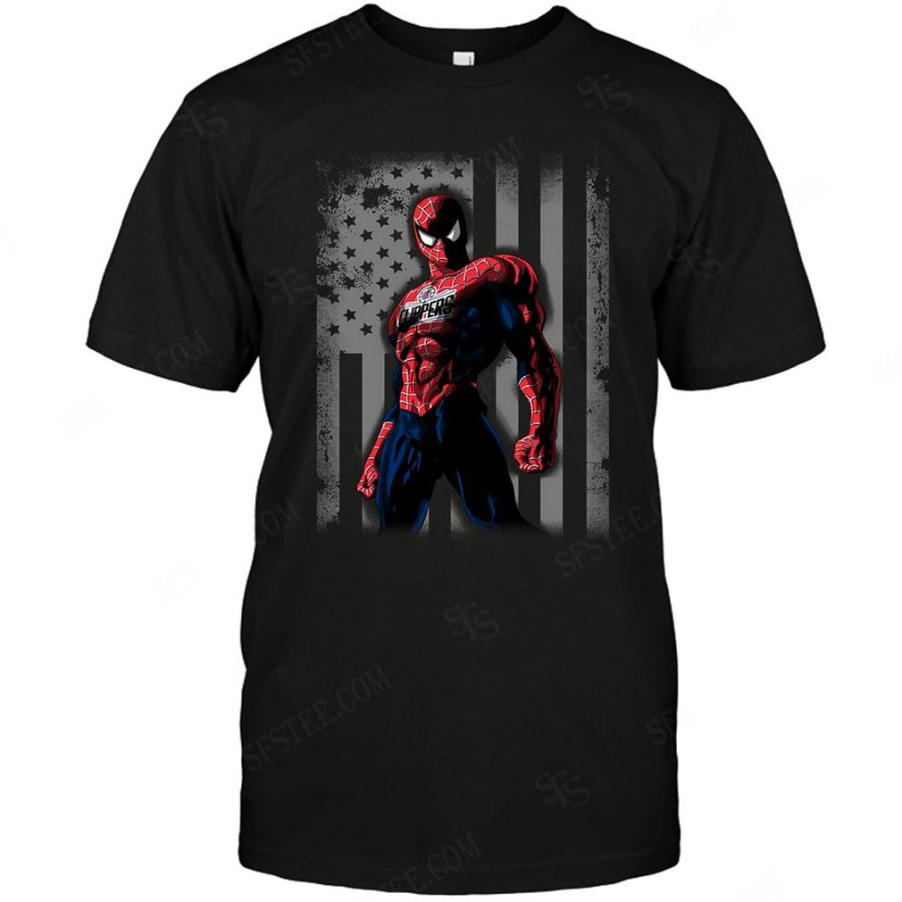 Nba Los Angeles Clippers Spiderman Flag Dc Marvel Jersey Superhero Avenger T Shirts Up To 5xl