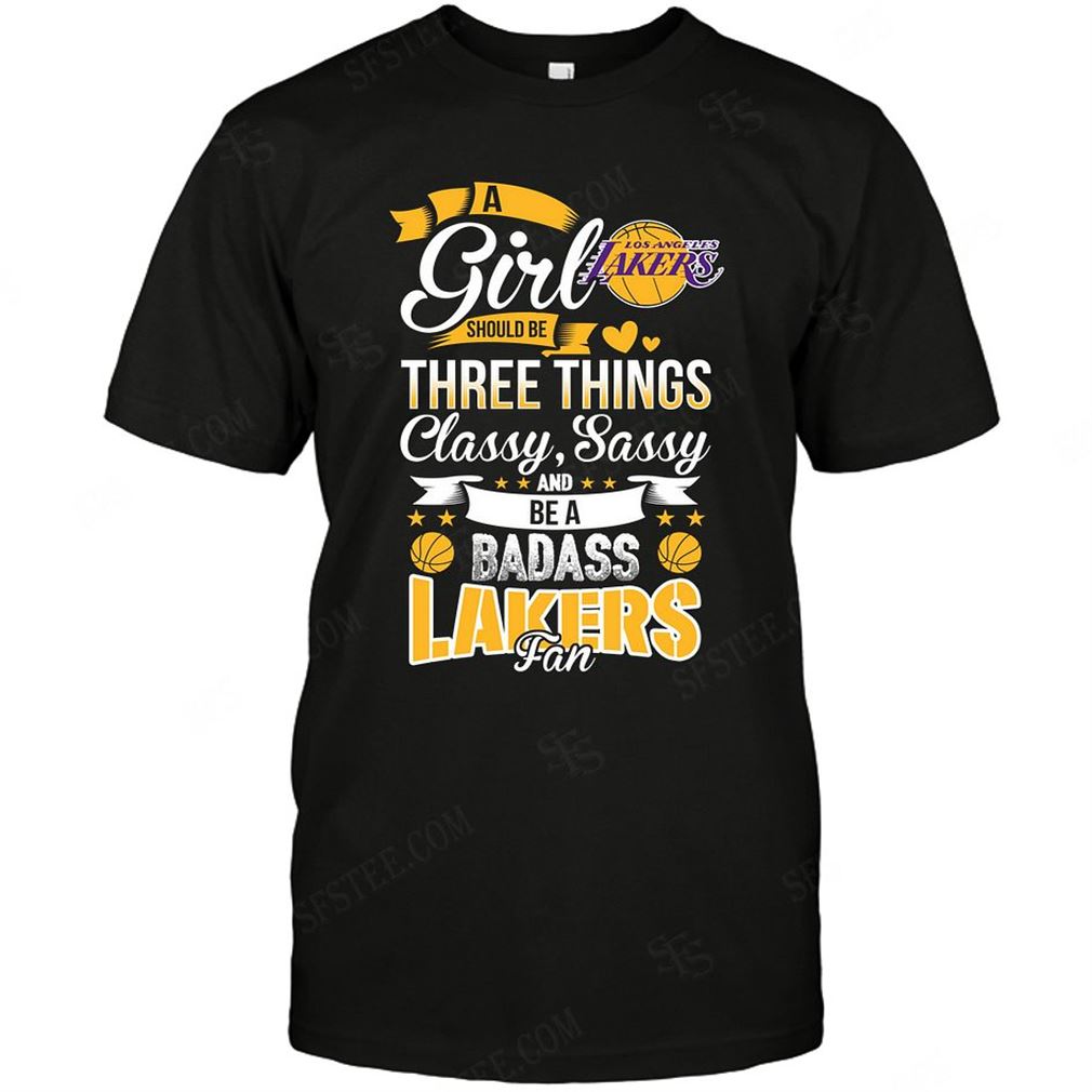 Nba Los Angeles Lakers A Girl Should Be Three Things Tee Hoodie V-neck Size Up To 5xl