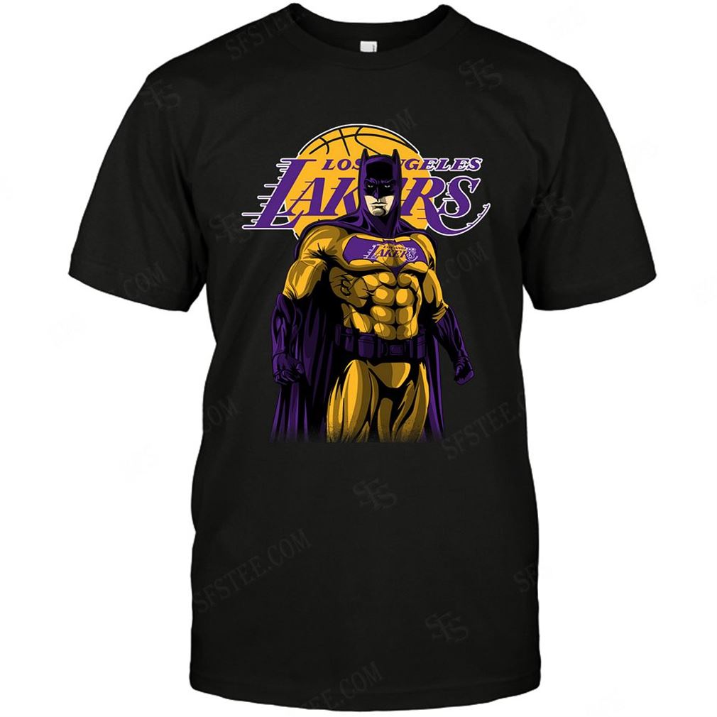 Nba Los Angeles Lakers Batman Dc Marvel Jersey Superhero Avenger Shirts Hoodie V-neck Size Up To 5xl