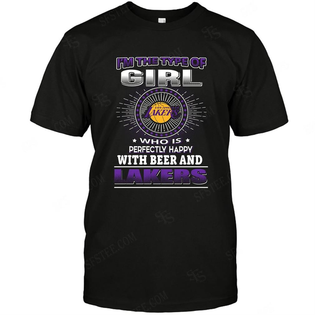 Nba Los Angeles Lakers Girl Loves Beer Tee Hoodie V-neck Size Up To 5xl