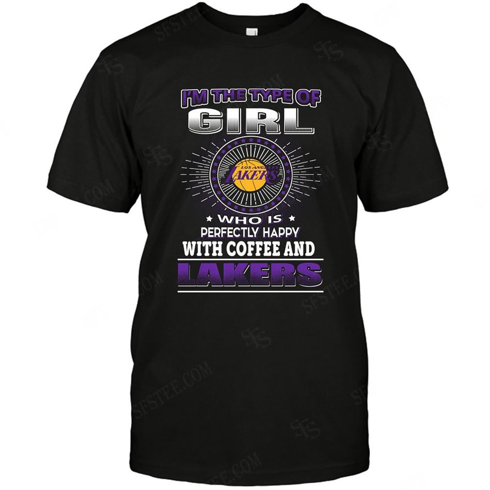 Nba Los Angeles Lakers Girl Loves Coffee Shirts Hoodie V-neck Size Up To 5xl