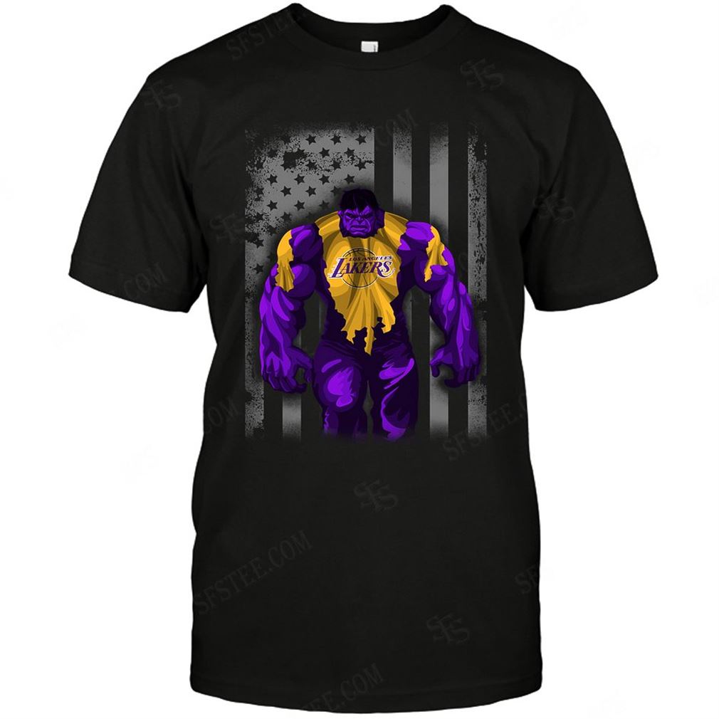 Nba Los Angeles Lakers Hulk Dc Marvel Jersey Superhero Avenger T Shirts Hoodie V-neck Size Up To 5xl