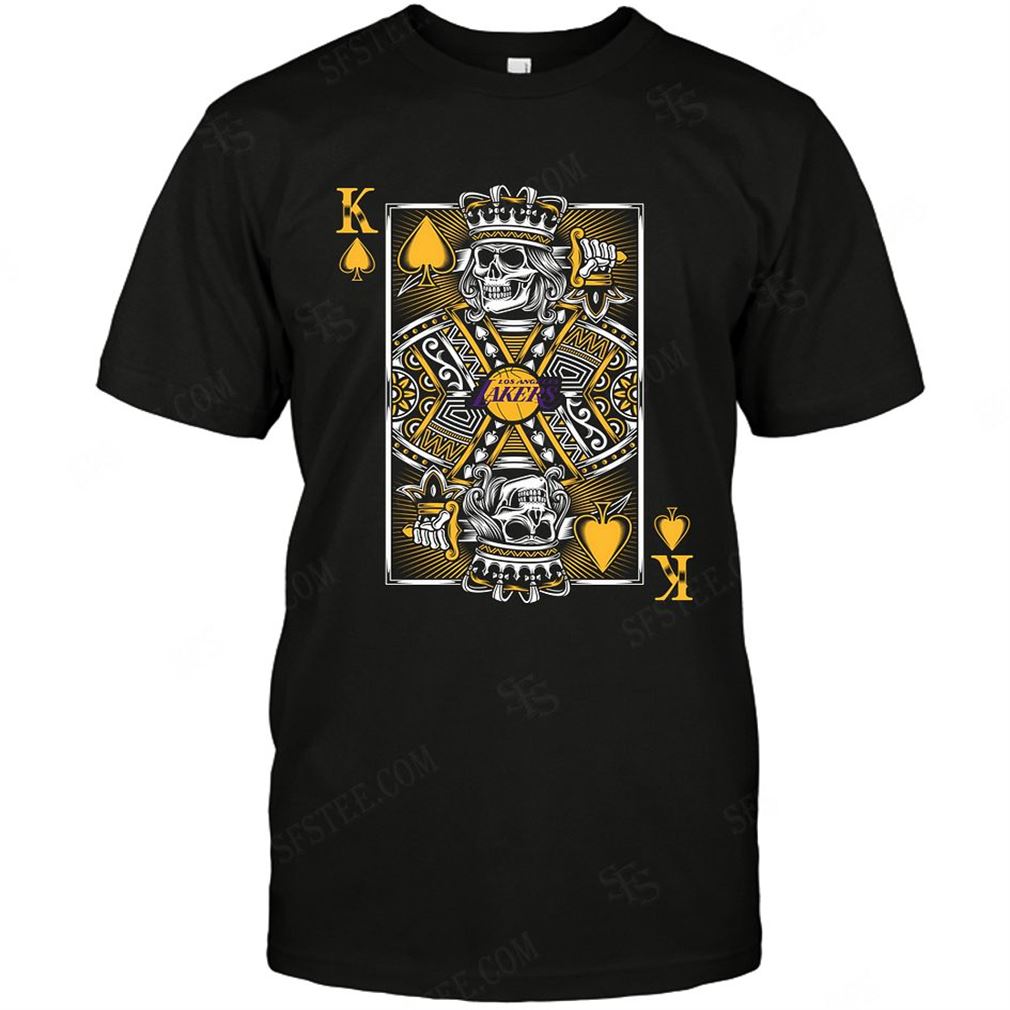 Nba Los Angeles Lakers King Card Poker T Shirt Hoodie V-neck Size Up To 5xl