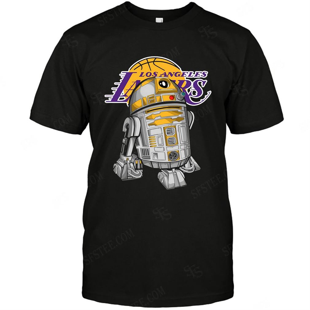 Nba Los Angeles Lakers R2d2 Star Wars Tee Hoodie V-neck Size Up To 5xl