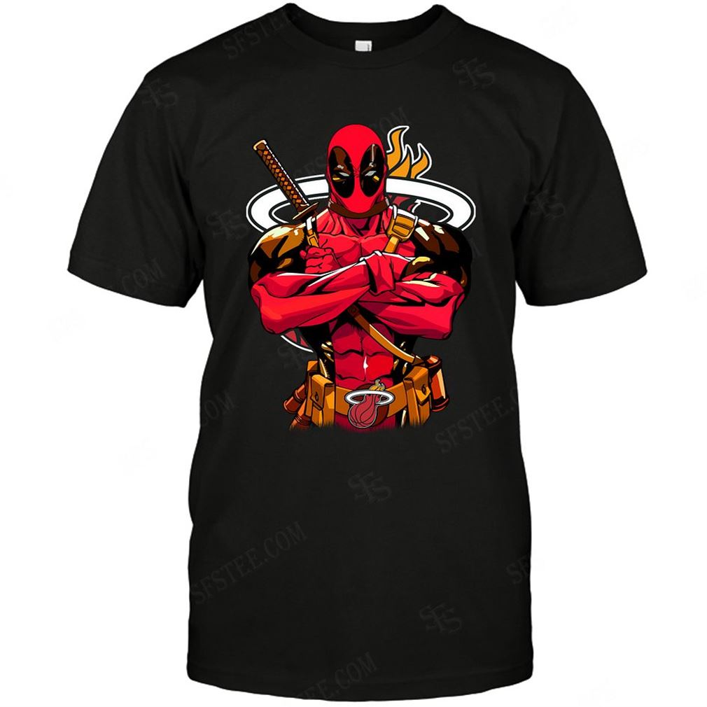 Nba Miami Heat Deadpool Dc Marvel Jersey Superhero Avenger T-shirt Hoodie Tank Top Size Up To 5xl