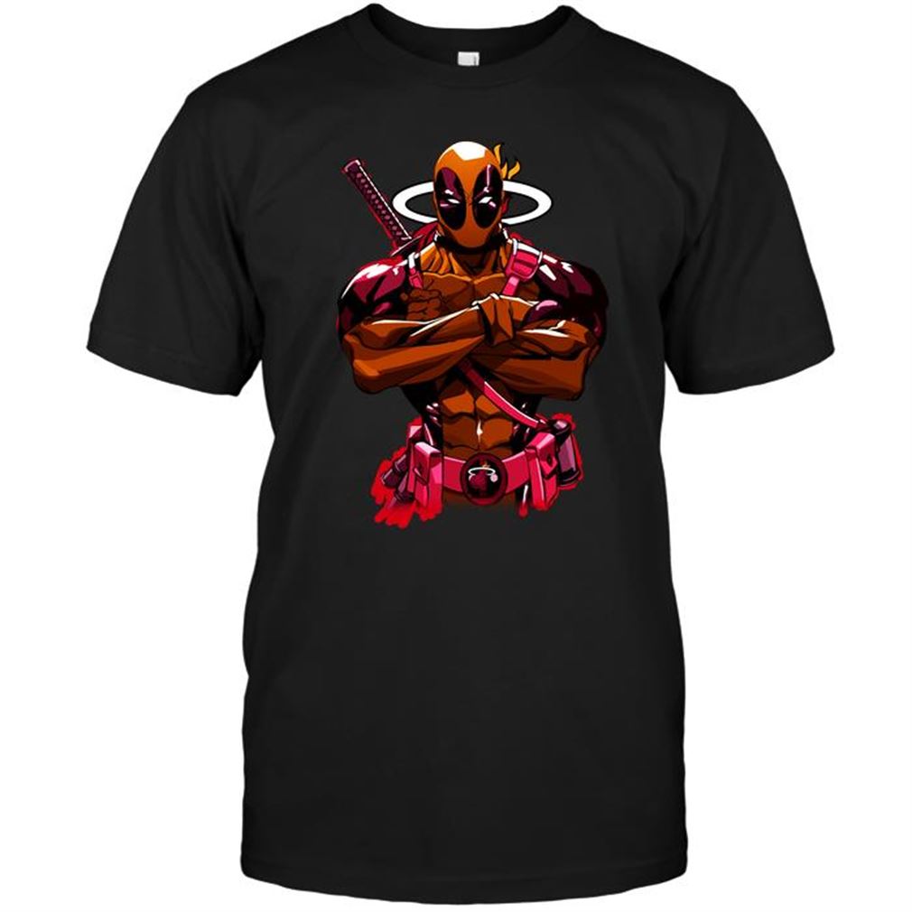 Nba Miami Heat Giants Deadpool Miami Heat Tshirt Hoodie Tank Top Size Up To 5xl