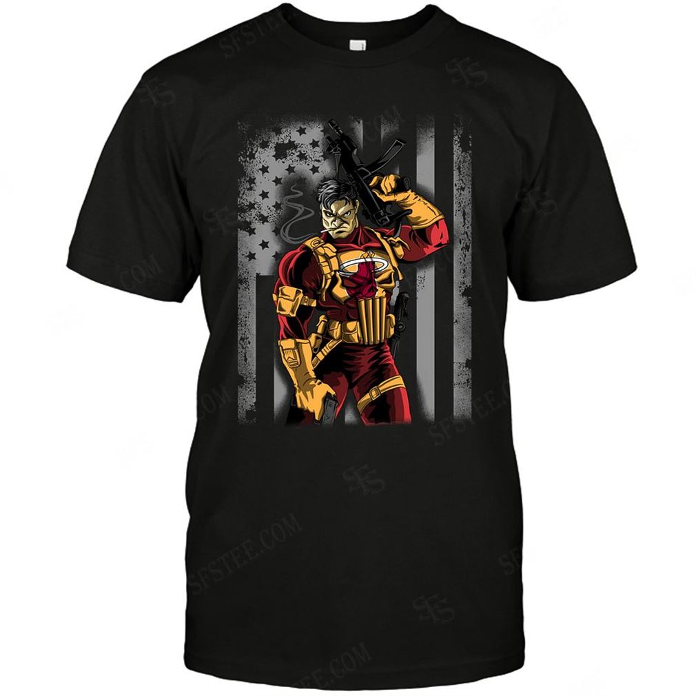 Nba Miami Heat Punisher Flag Dc Marvel Jersey Superhero Avenger Tee Hoodie Tank Top Size Up To 5xl