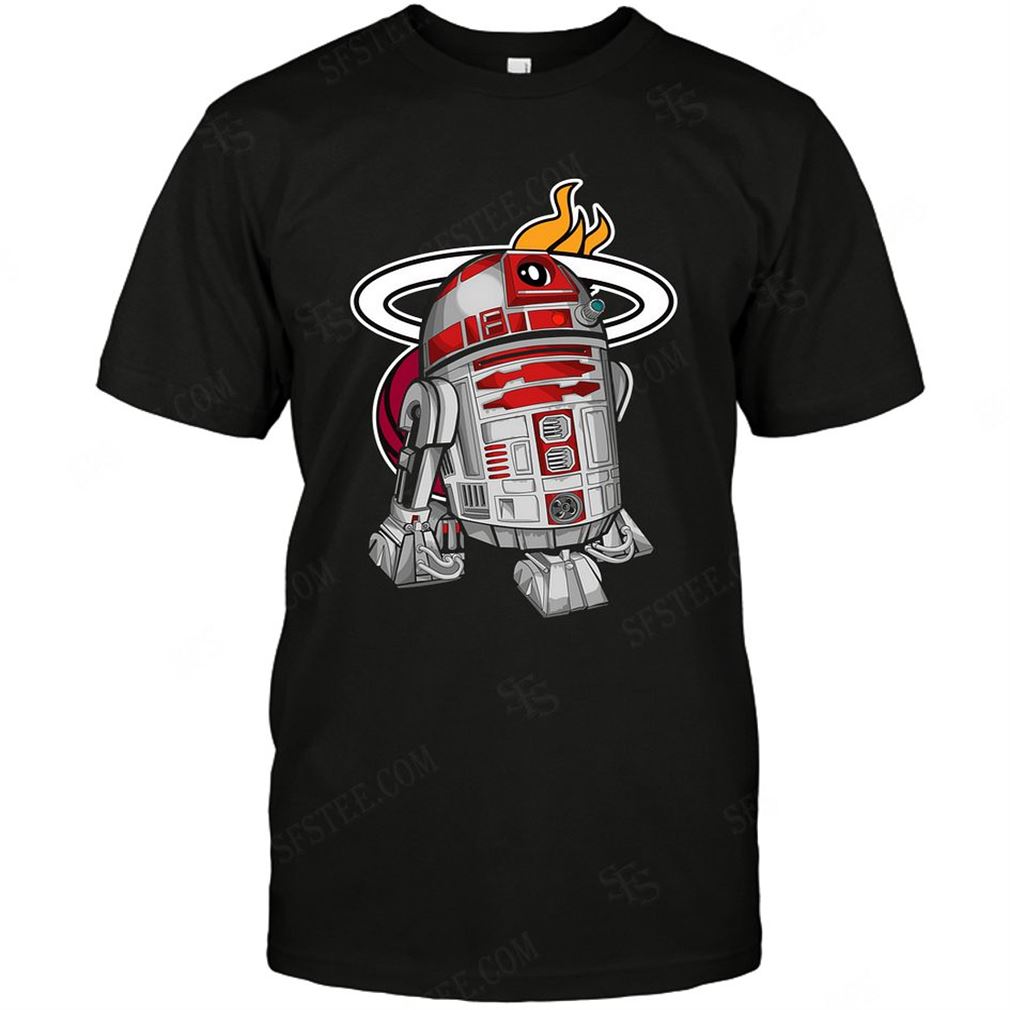 Nba Miami Heat R2d2 Star Wars T-shirts Hoodie Tank Top Size Up To 5xl