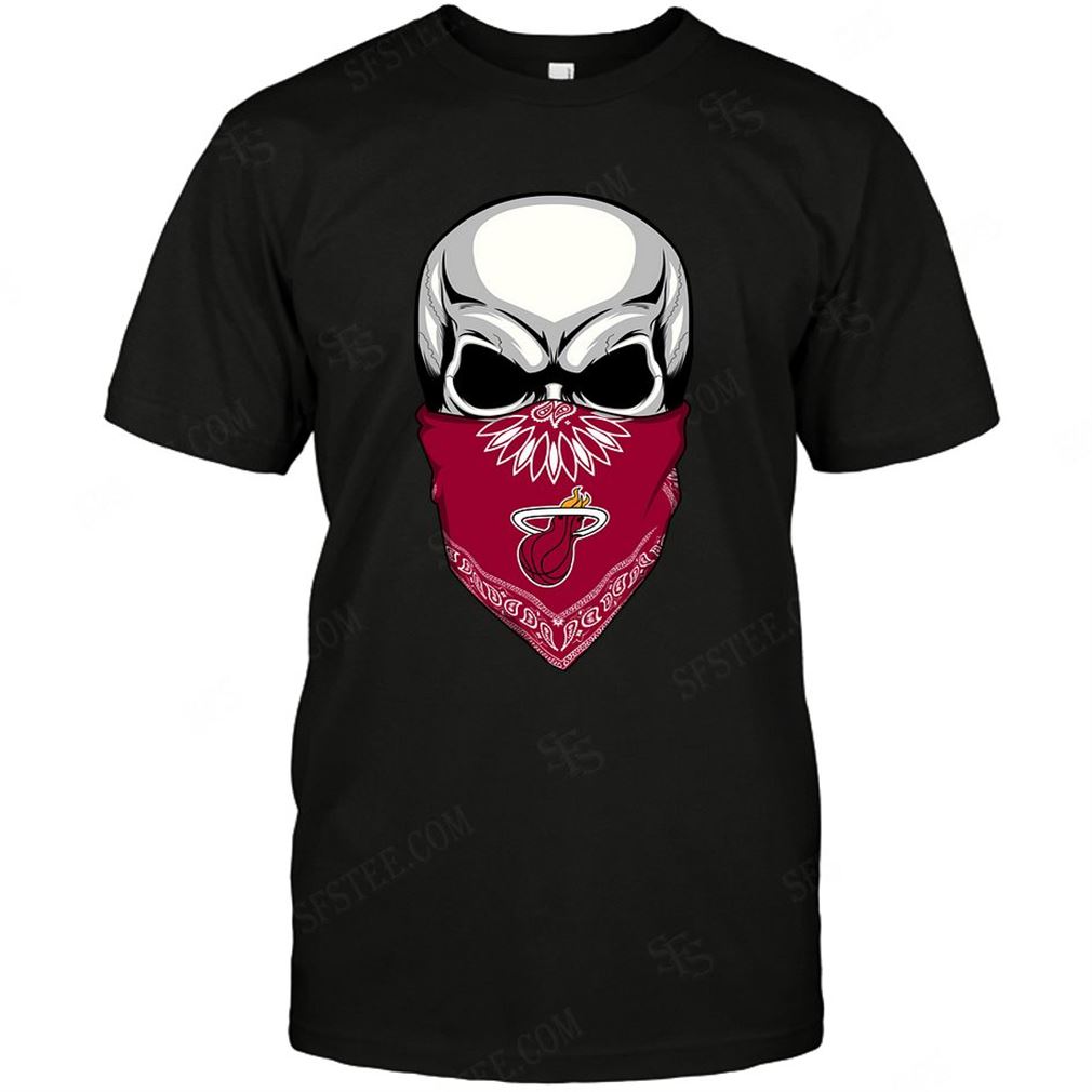 Nba Miami Heat Skull Rock With Mask T-shirts Hoodie Tank Top Size Up To 5xl