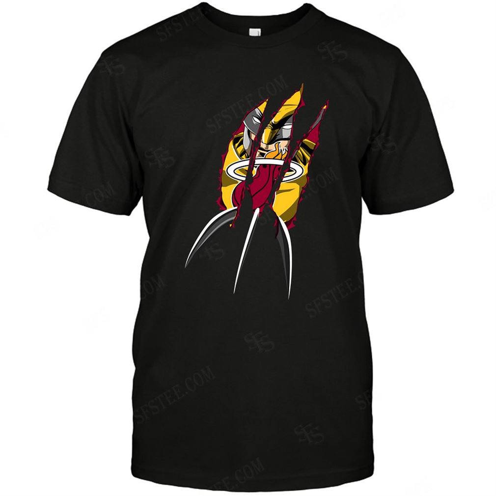 Nba Miami Heat Wolverine Dc Marvel Jersey Superhero Avenger T-shirt Hoodie Tank Top Size Up To 5xl