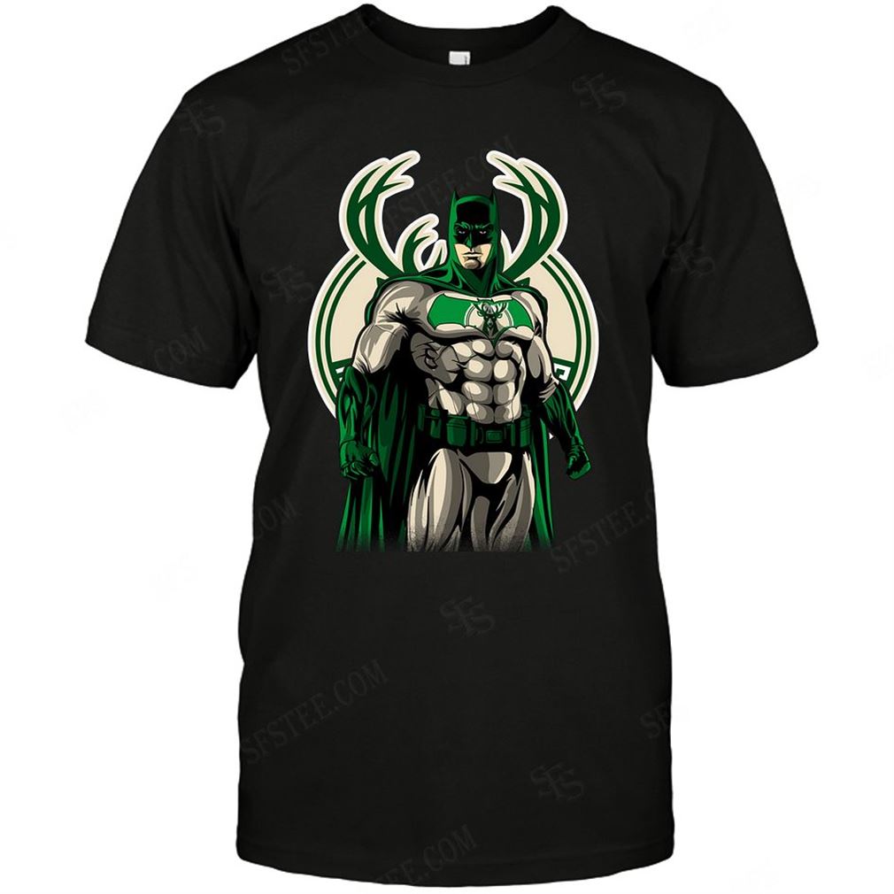 Nba Milwaukee Bucks Batman Dc Marvel Jersey Superhero Avenger T-shirts Hoodie V-neck Size Up To 5xl