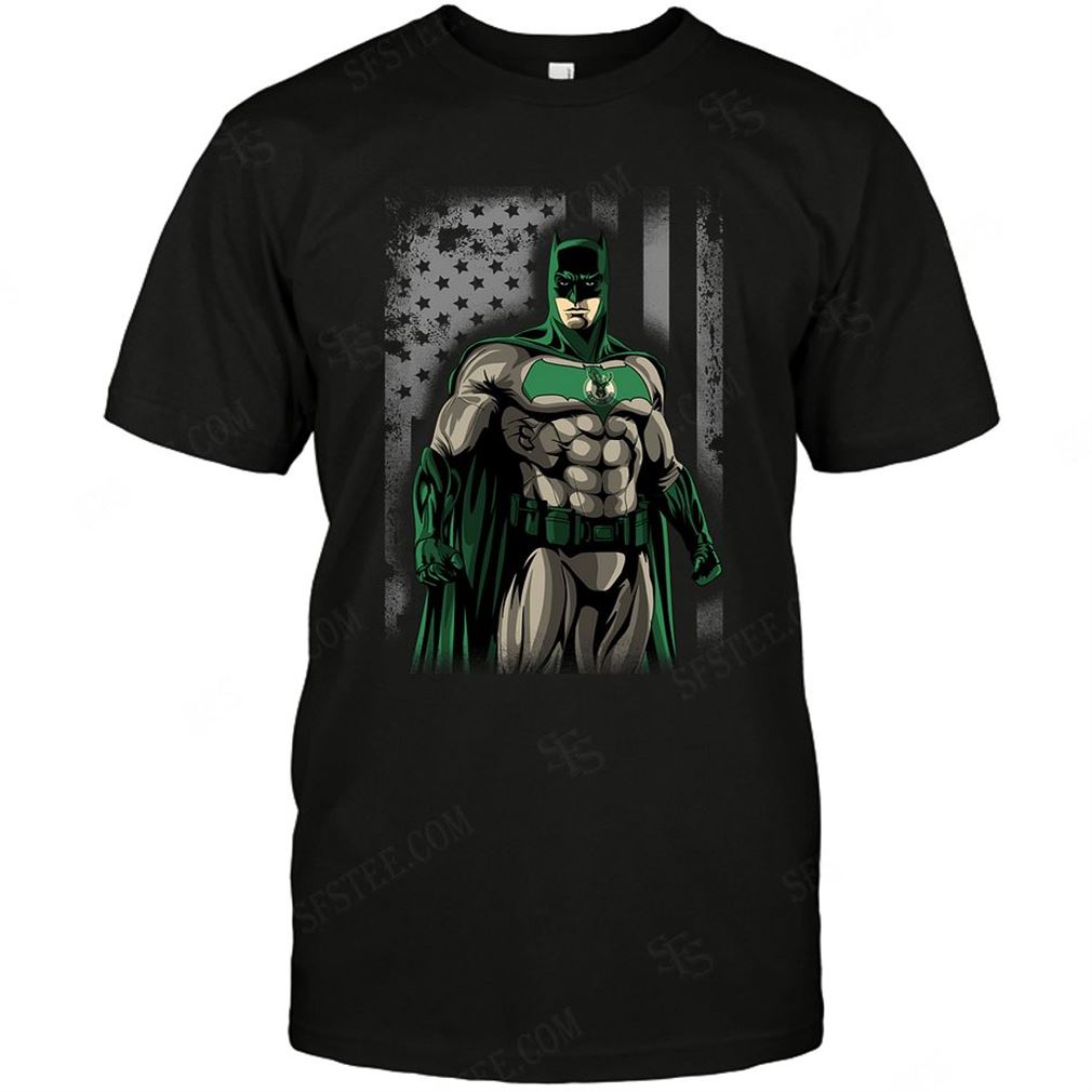 Nba Milwaukee Bucks Batman Flag Dc Marvel Jersey Superhero Avenger Tshirt Hoodie V-neck Size Up To 5xl