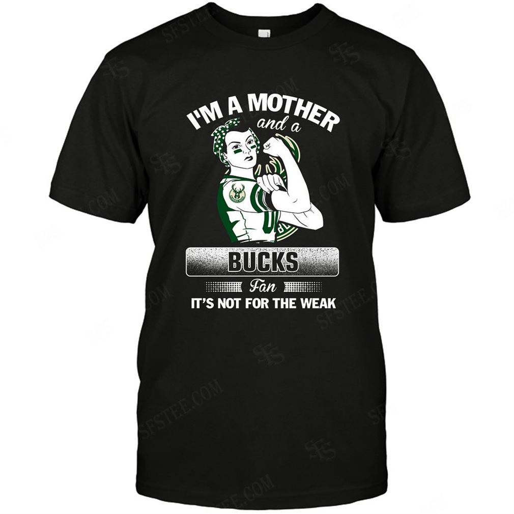 Nba Milwaukee Bucks Im A Mother And A Football Fan T-shirt Hoodie V-neck Size Up To 5xl