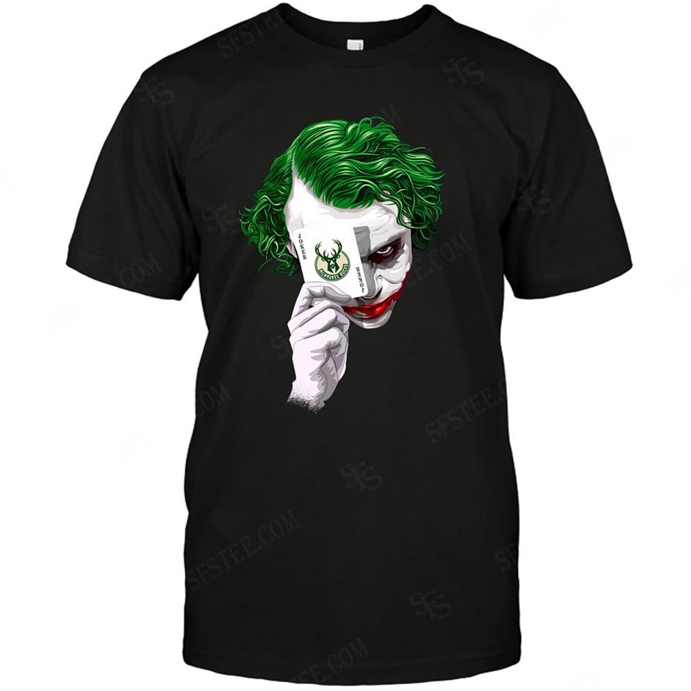 Nba Milwaukee Bucks Joker Dc Marvel Jersey Superhero Avenger T-shirt Hoodie V-neck Size Up To 5xl