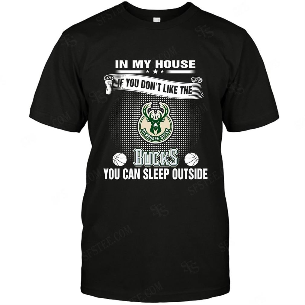 Nba Milwaukee Bucks You Can Sleep Outside Tshirt Hoodie V-neck Size Up To 5xl