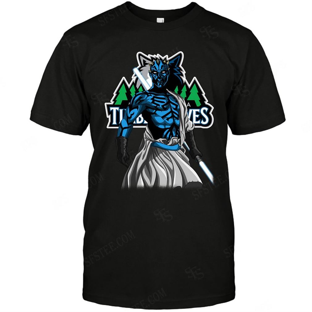 Nba Minnesota Timberwolves Darth Maul Star Wars T Shirt Hoodie Tank Top Size Up To 5xl