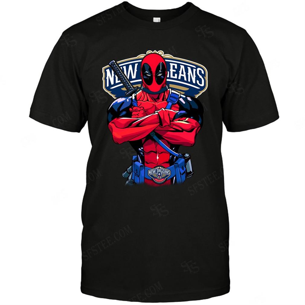 Nba New Orleans Pelicans Deadpool Dc Marvel Jersey Superhero Avenger T-shirt Hoodie V-neck Size Up To 5xl