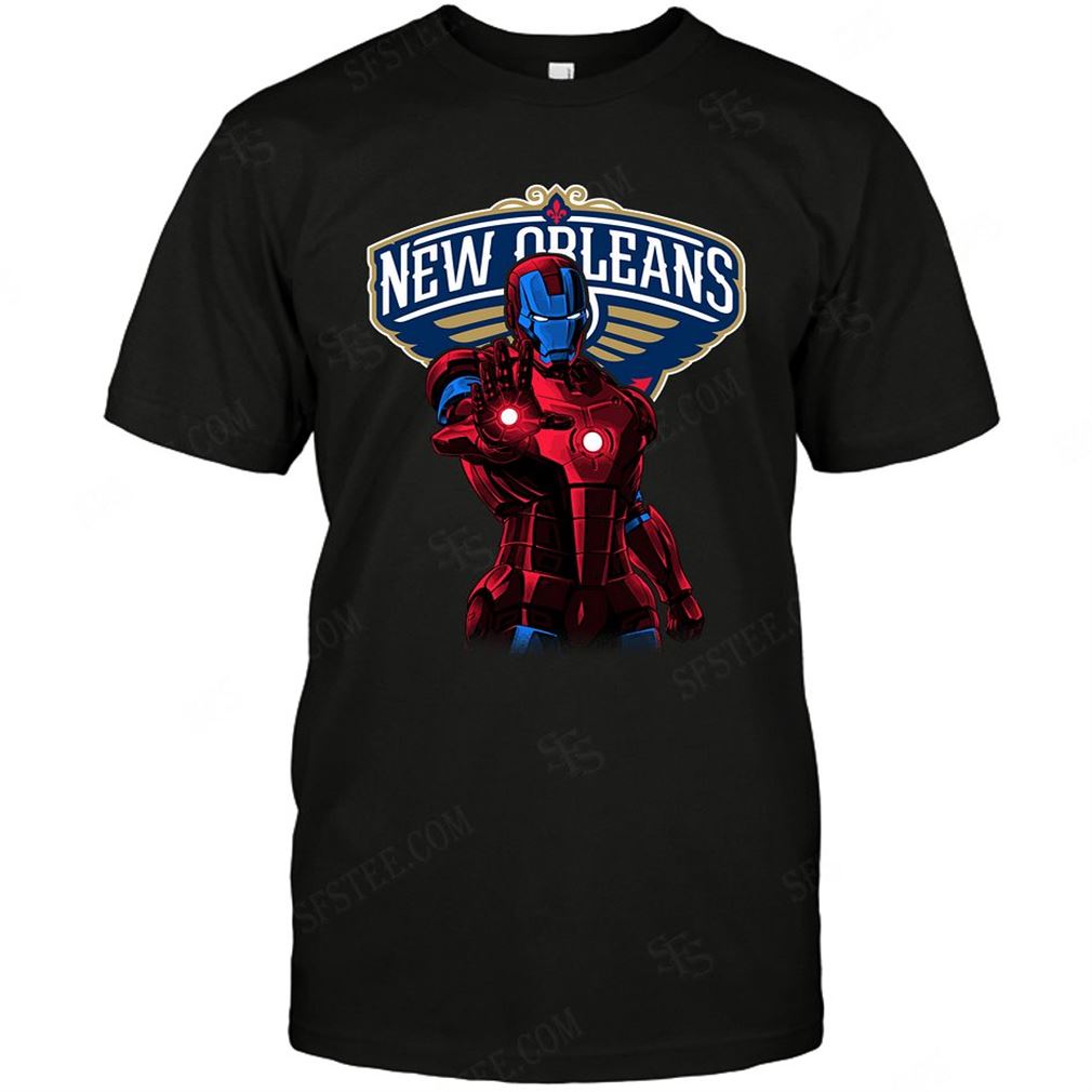 Nba New Orleans Pelicans Ironman Dc Marvel Jersey Superhero Avenger T-shirt Hoodie V-neck Size Up To 5xl