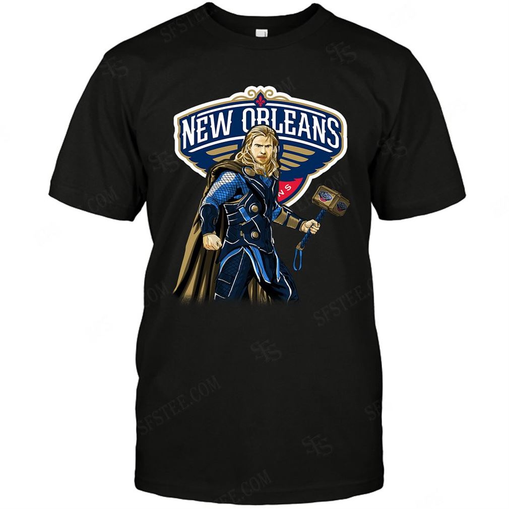 Nba New Orleans Pelicans Thor Dc Marvel Jersey Superhero Avenger Tshirt Hoodie V-neck Size Up To 5xl