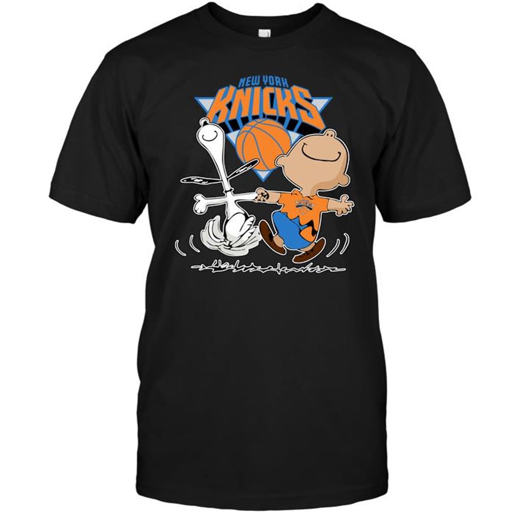 Nba New York Knicks Charlie Brown Snoopy New York Knicks Tee Hoodie Tank Top Size Up To 5xl