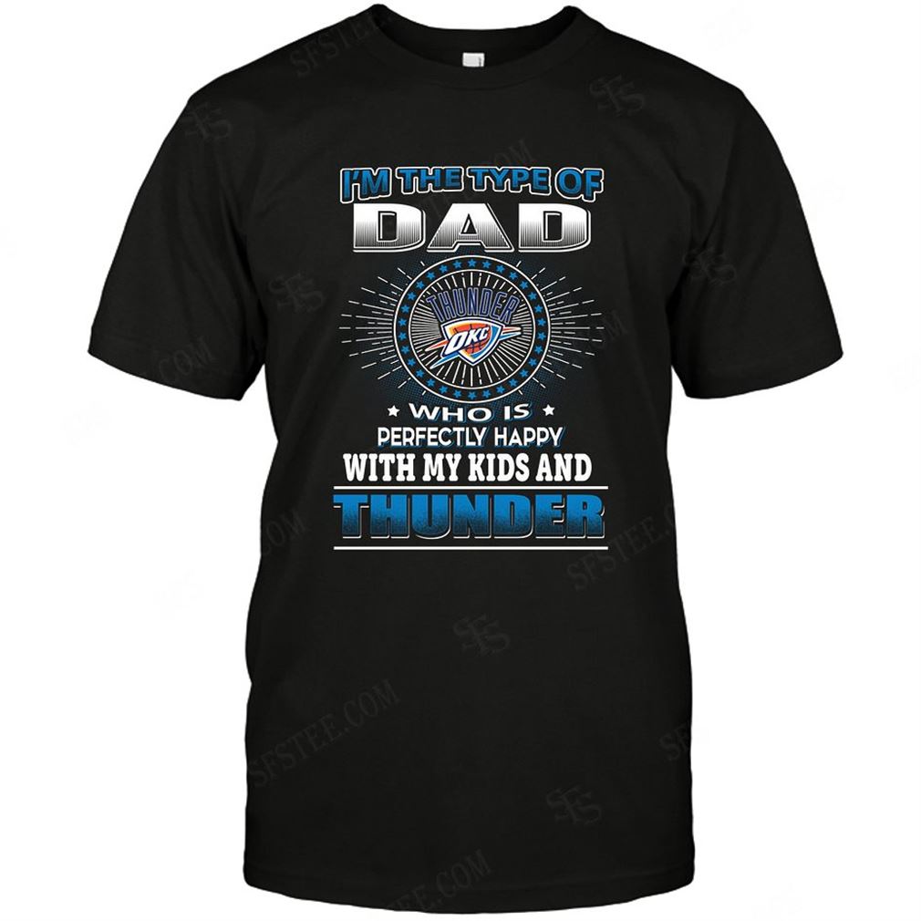 Nba Oklahoma City Thunder Dad Loves Kids Shirts Hoodie Vneck Size Up To 5xl