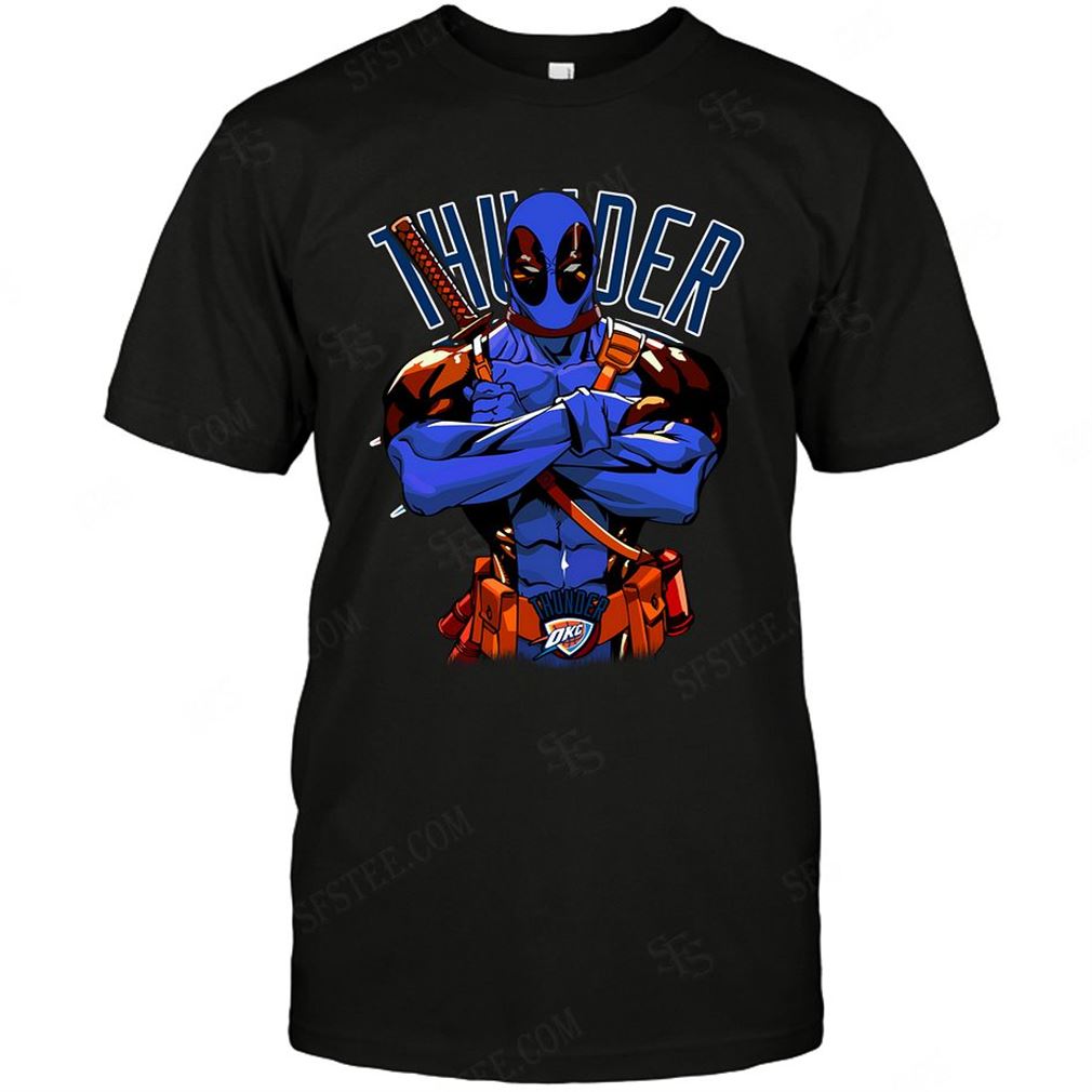 Nba Oklahoma City Thunder Deadpool Dc Marvel Jersey Superhero Avenger Tee Hoodie Vneck Size Up To 5xl