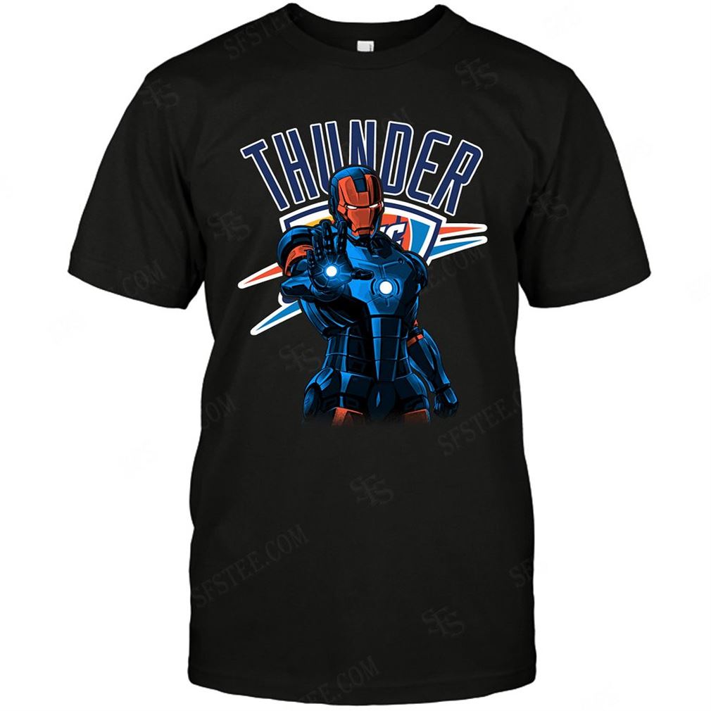 Nba Oklahoma City Thunder Ironman Dc Marvel Jersey Superhero Avenger T-shirts Hoodie Vneck Size Up To 5xl