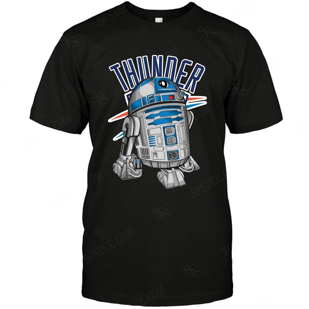 Nba Oklahoma City Thunder R2d2 Star Wars Tshirt Hoodie Vneck Size Up To 5xl