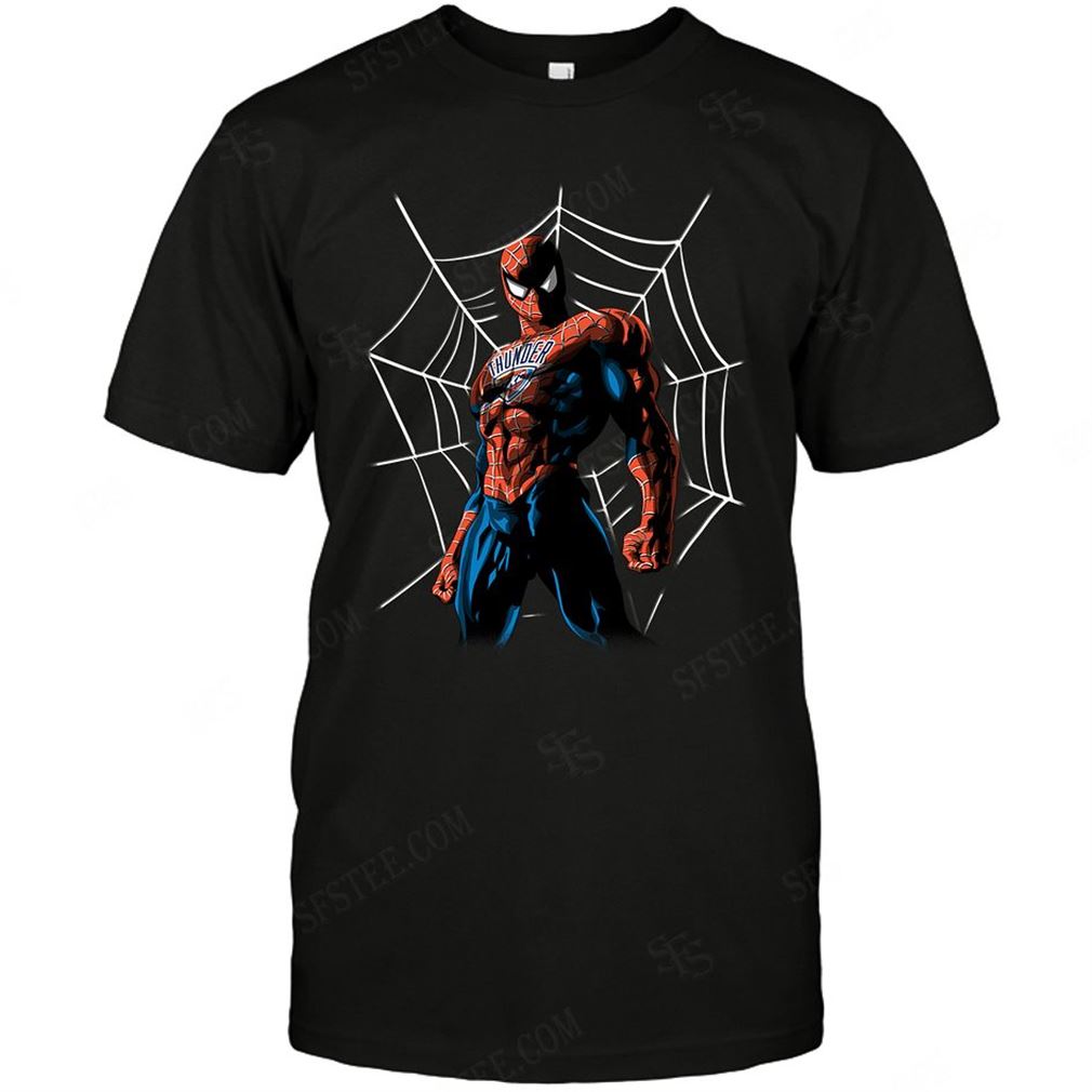 Nba Oklahoma City Thunder Spider Man Dc Marvel Jersey Superhero Avenger Shirts Hoodie Vneck Size Up To 5xl