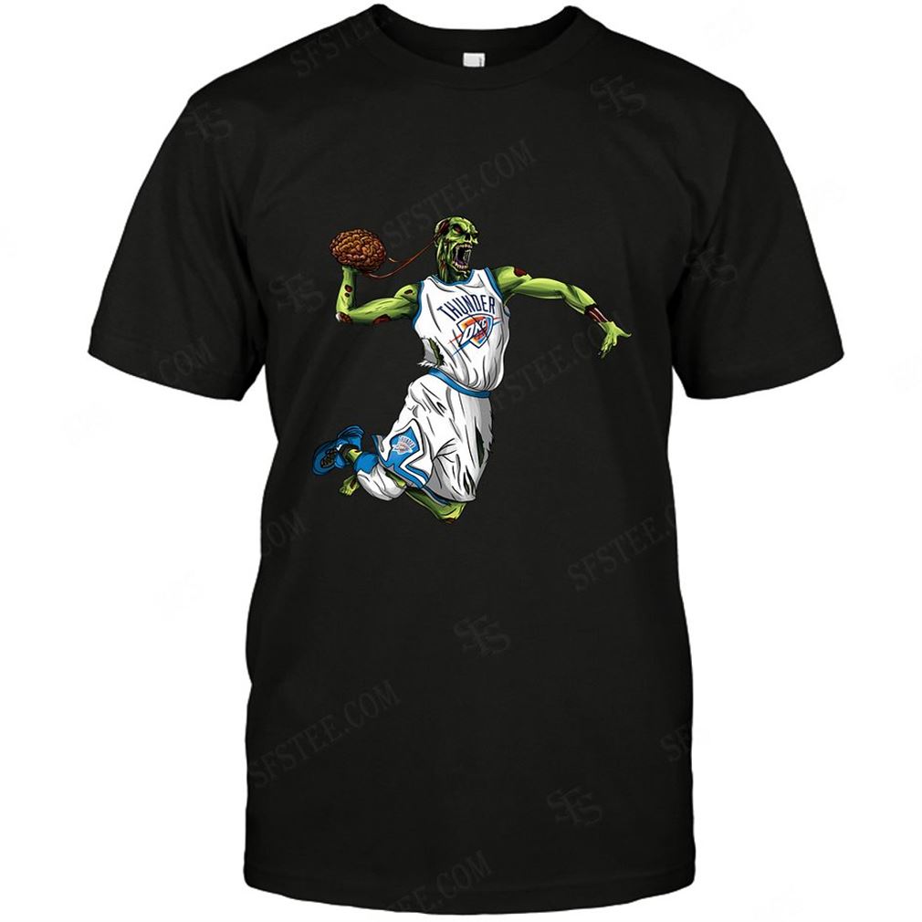 Nba Oklahoma City Thunder Zombie Walking Dead Play Football T-shirt Hoodie Vneck Size Up To 5xl